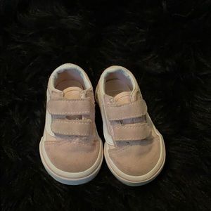 Toddler sneakers baby pink vans size 3